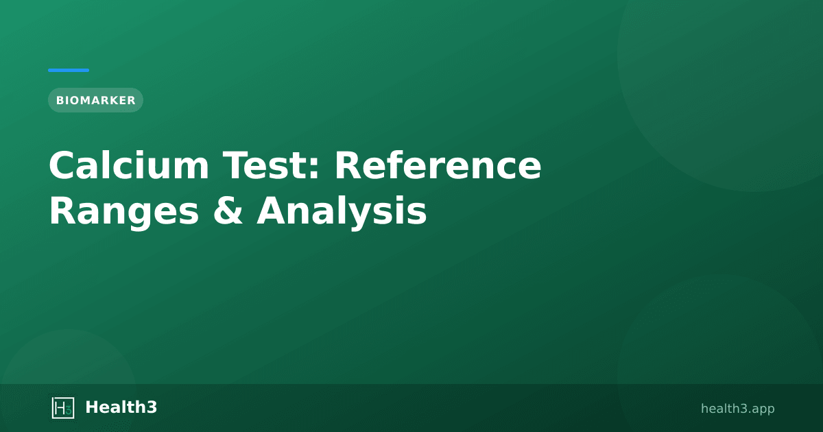 Calcium Normal Range Unit Calcium Test: Reference Ranges, Function & Analysis | Health3