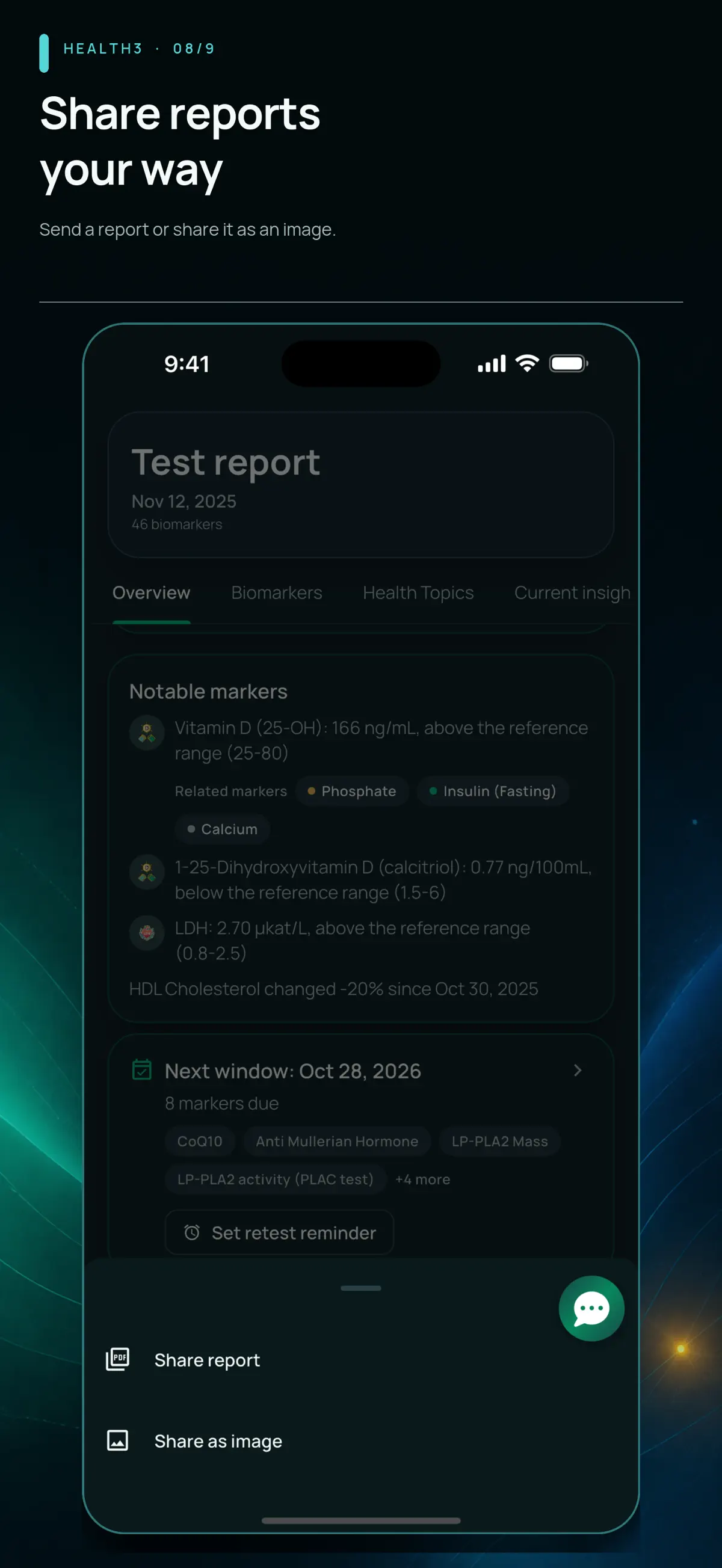 Share a report